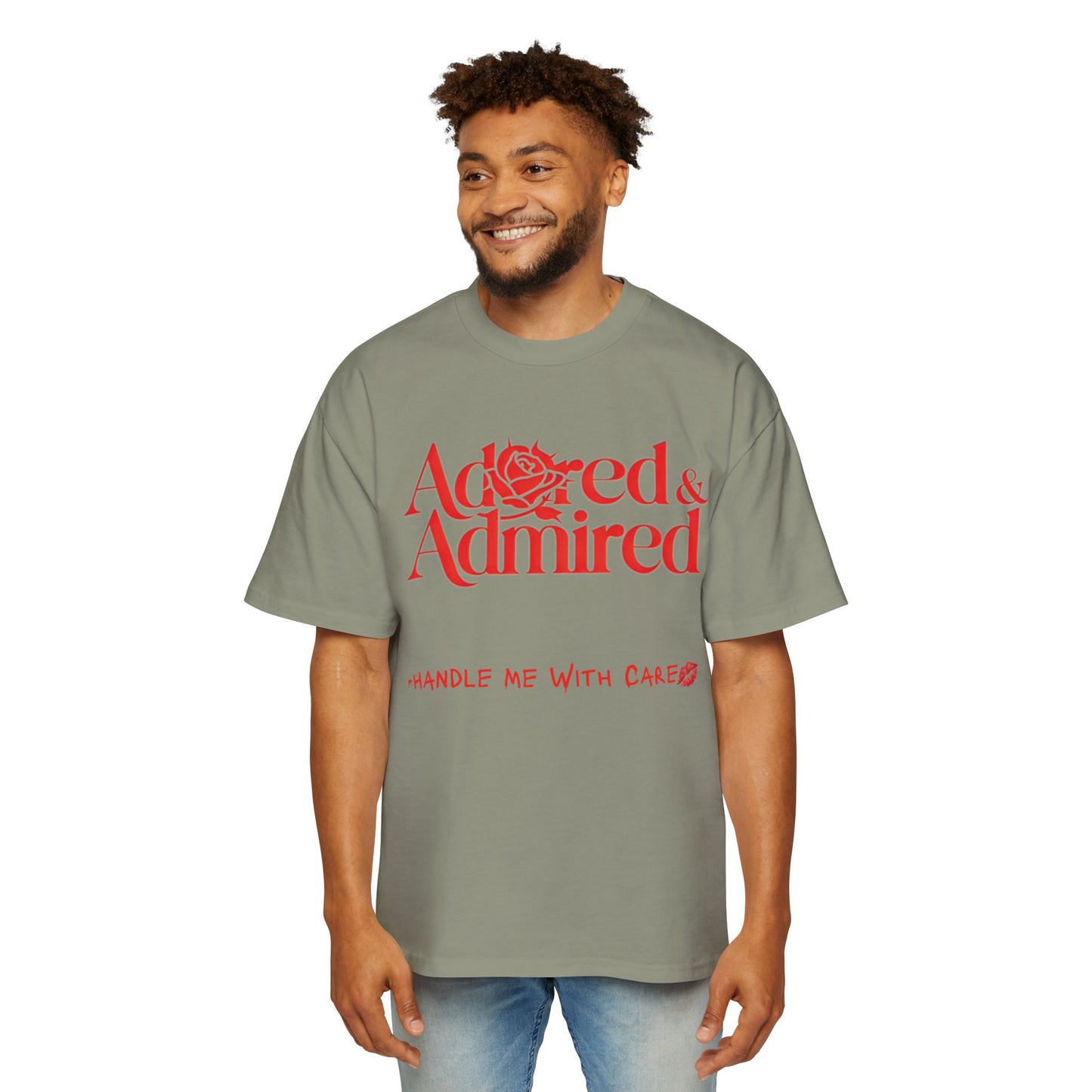 With Care Tee -Red-