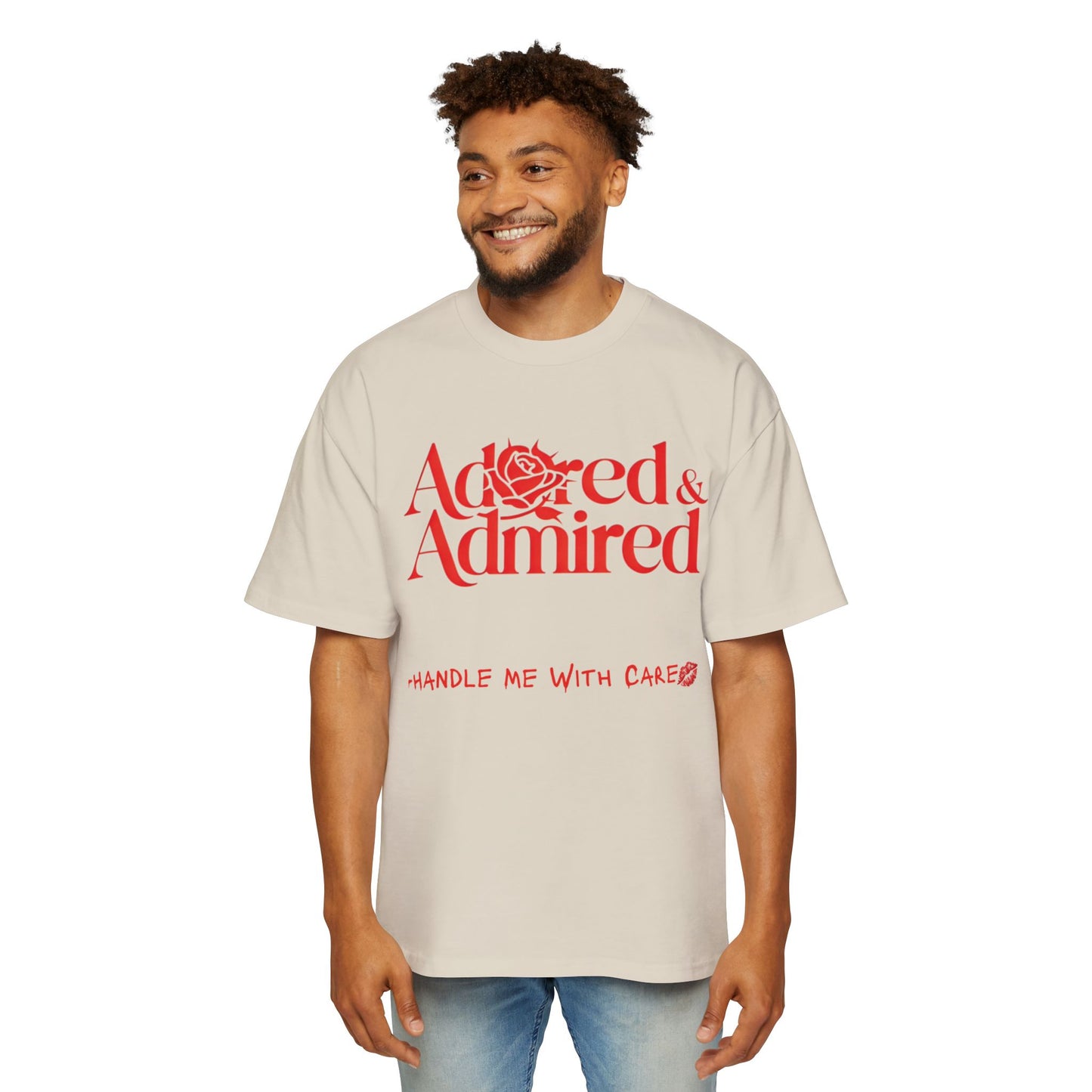 With Care Tee -Red-