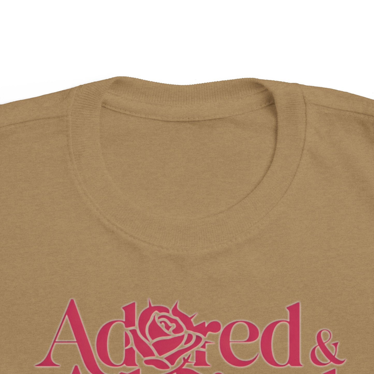 Toddler's With Care Tee -Pink