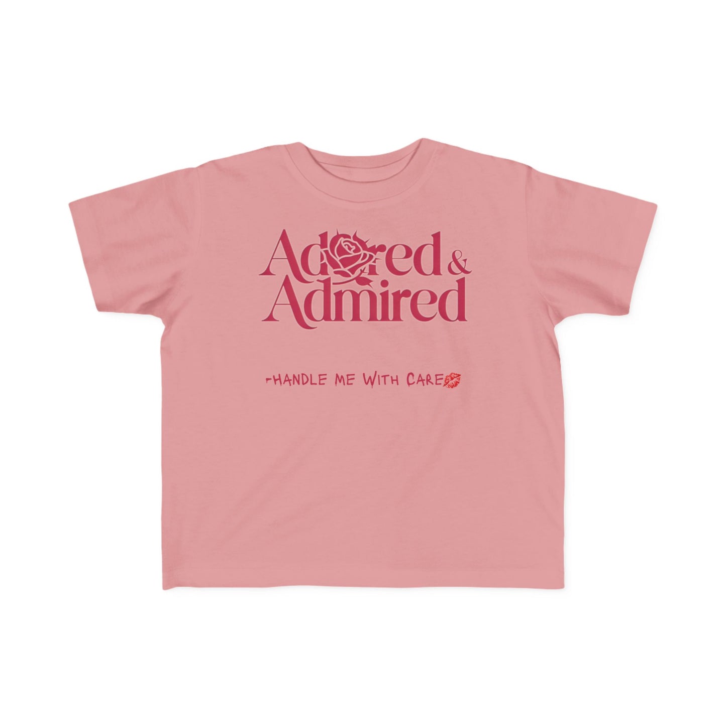 Toddler's With Care Tee -Pink