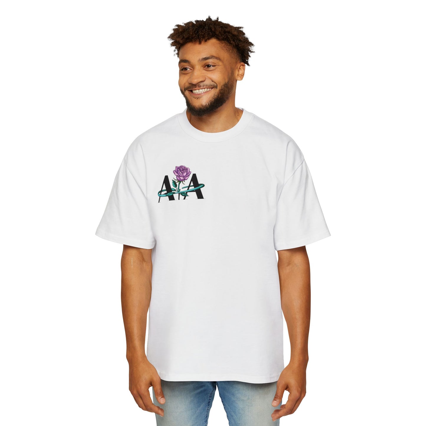 AA Purple Rose Oversized Tee