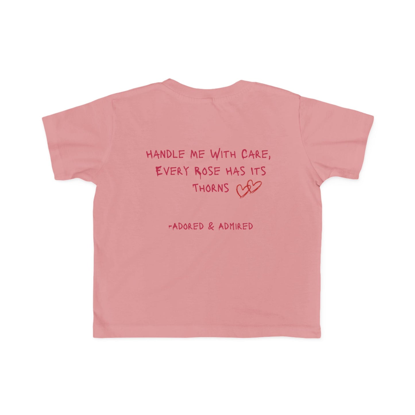 Toddler's With Care Tee -Pink