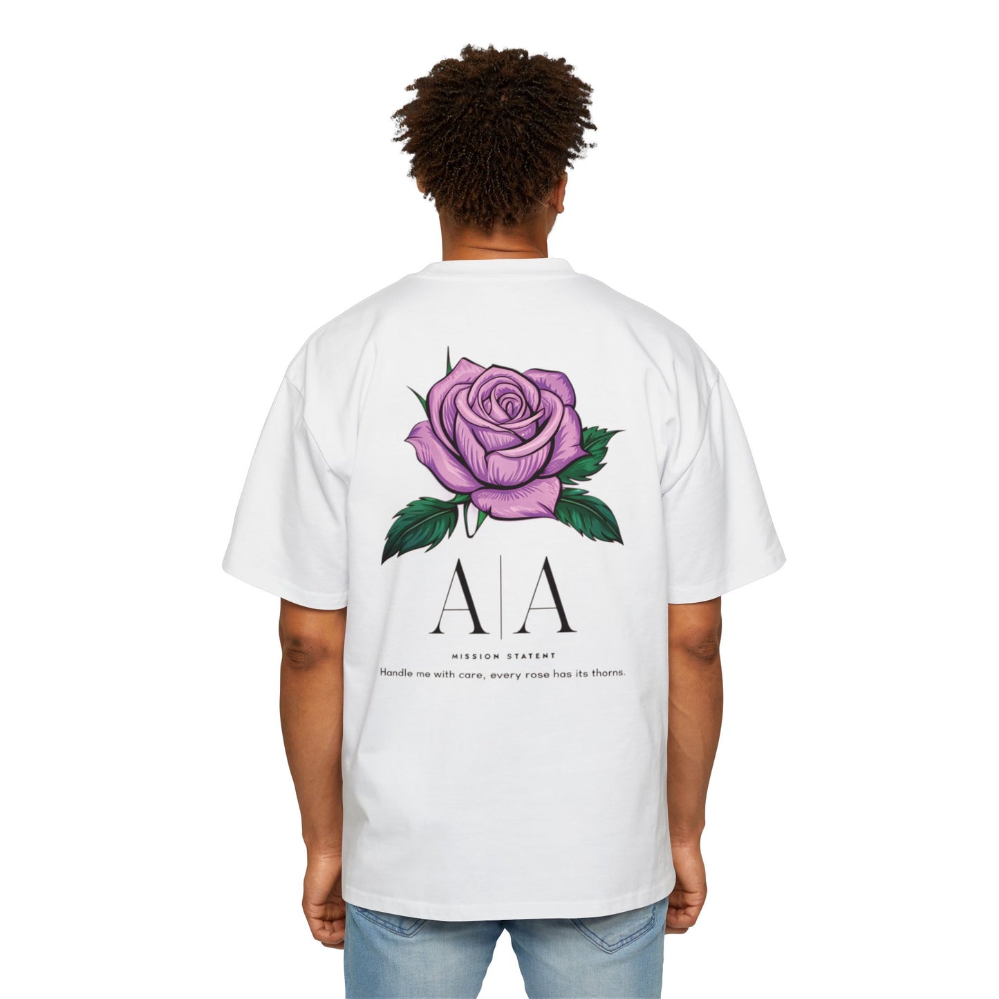 AA Purple Rose Oversized Tee